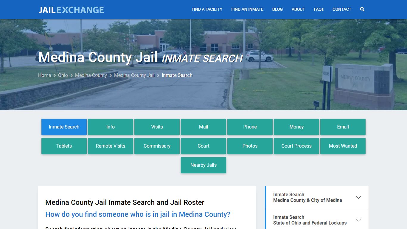 Inmate Search: Roster & Mugshots - Medina County Jail, OH