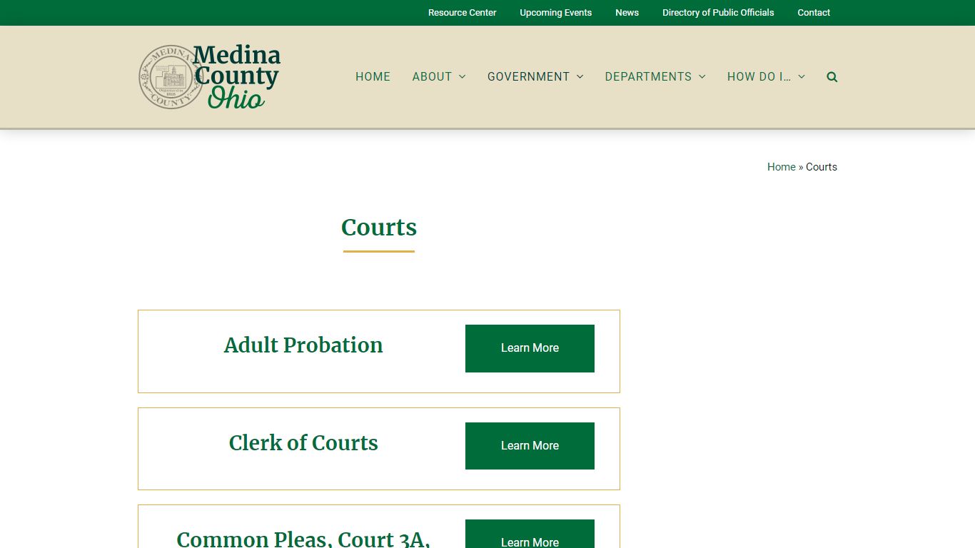 Courts - Medina County, Ohio